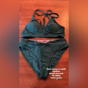 Women's Dark Green Bikini Set